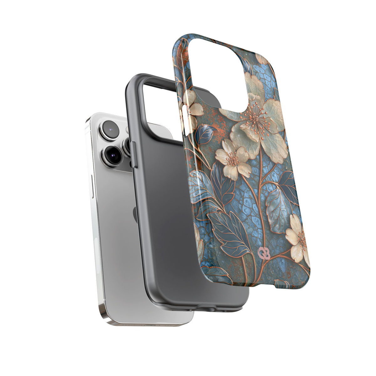Gilded Blossom Reverie · Tough Phone Case for iPhone · Teal