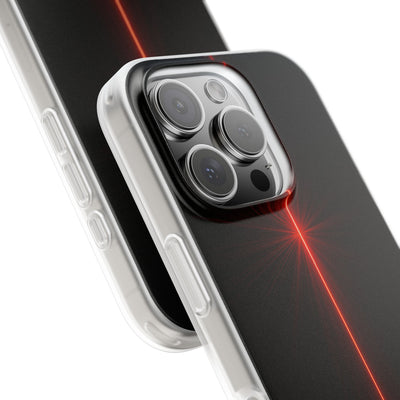 Red Lite Phone Case for iPhone - Crimson Flare Vector