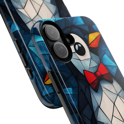 Mosaic Bowtie Penguin · Tough Phone Case for iPhone