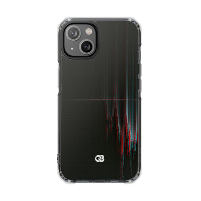 Black Impact MagSafe Phone Case for iPhone - Corrupted Data Stream