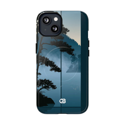 Misty Pine Horizon · Tough 2.0 Magnetic Phone Case for iPhone · Teal