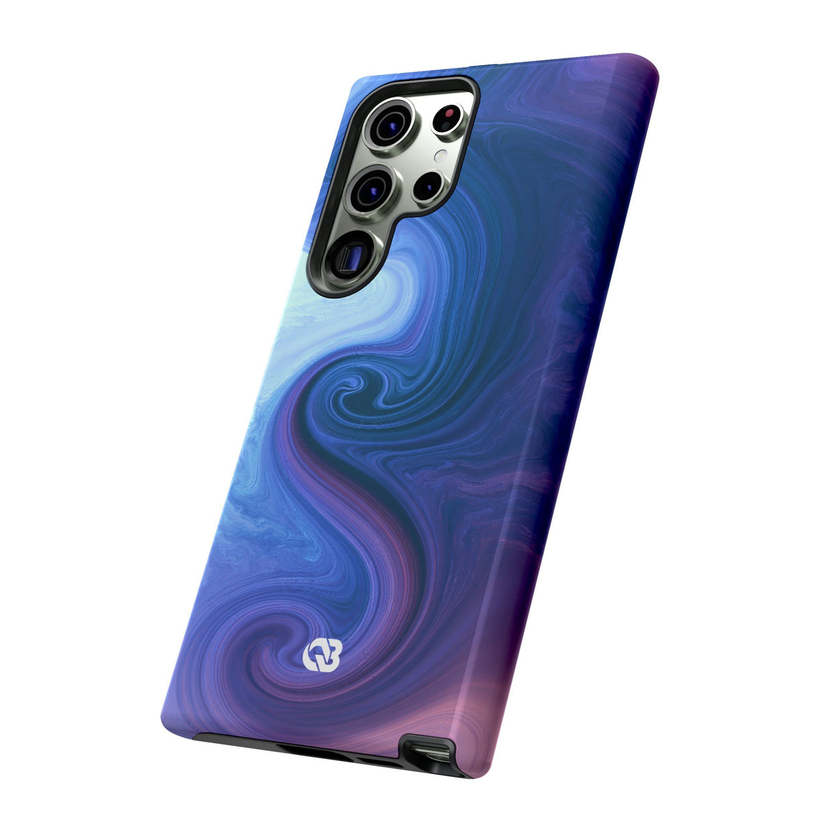 Azure Fluid Swirl · Tough Phone Case for Samsung · Blue