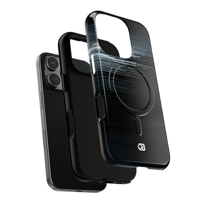 Black Tough 2.0 Magsafe Phone Case for iPhone - Frozen Signal Glitch