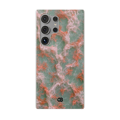 Coral Pixel Matrix · Lite Phone Case for Samsung · Green