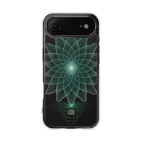 Green Impact MagSafe Phone Case for iPhone - Cyan Signal Bloom