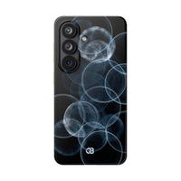 Blue Lite Phone Case for Samsung - Cyan Pulse Ripple