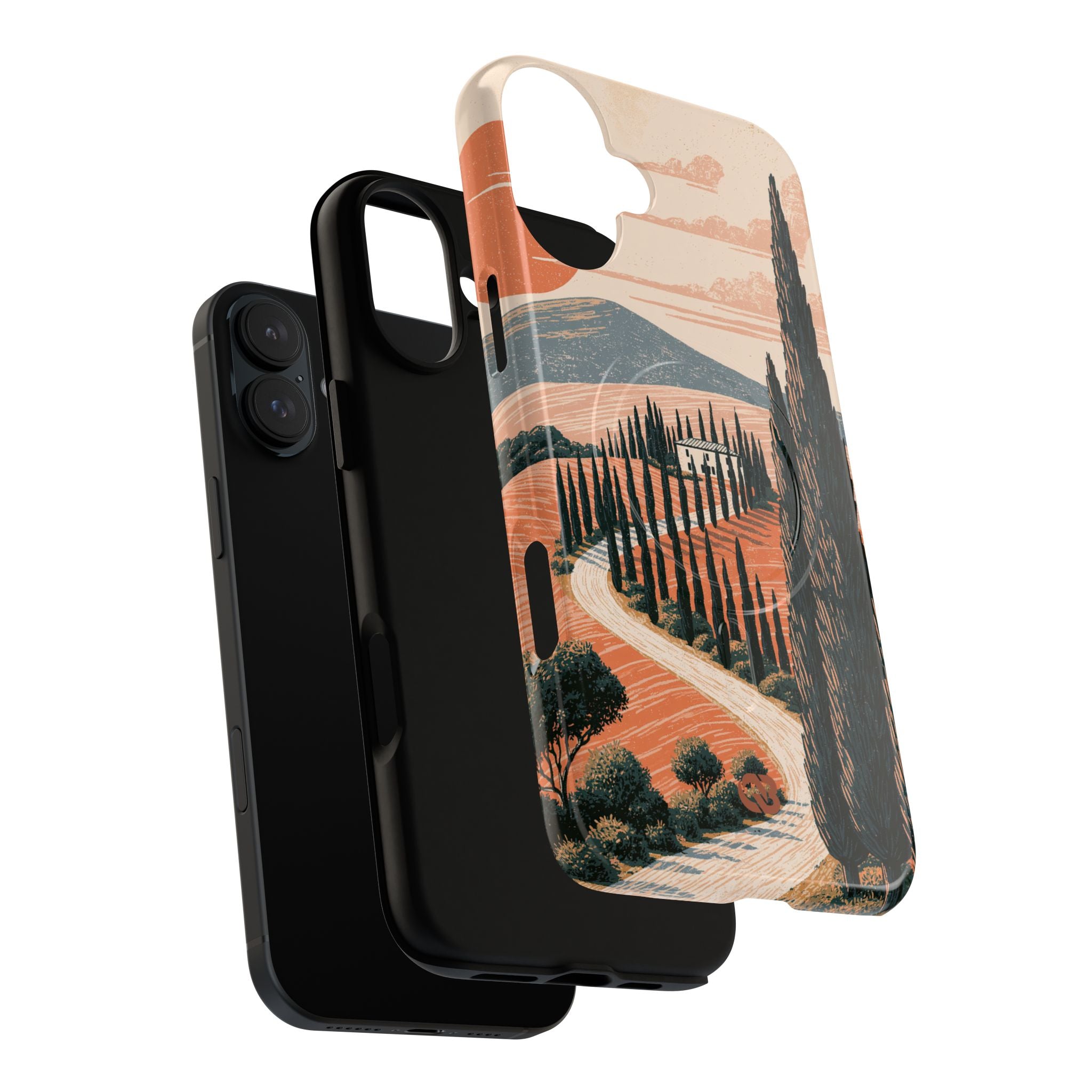 Orange Tough 2.0 Magsafe Phone Case for iPhone - Terracotta Ridge Trail