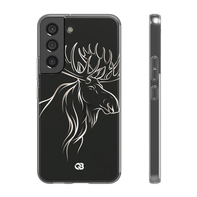 Nordic Moose Contour · Lite Phone Case for Samsung · Black