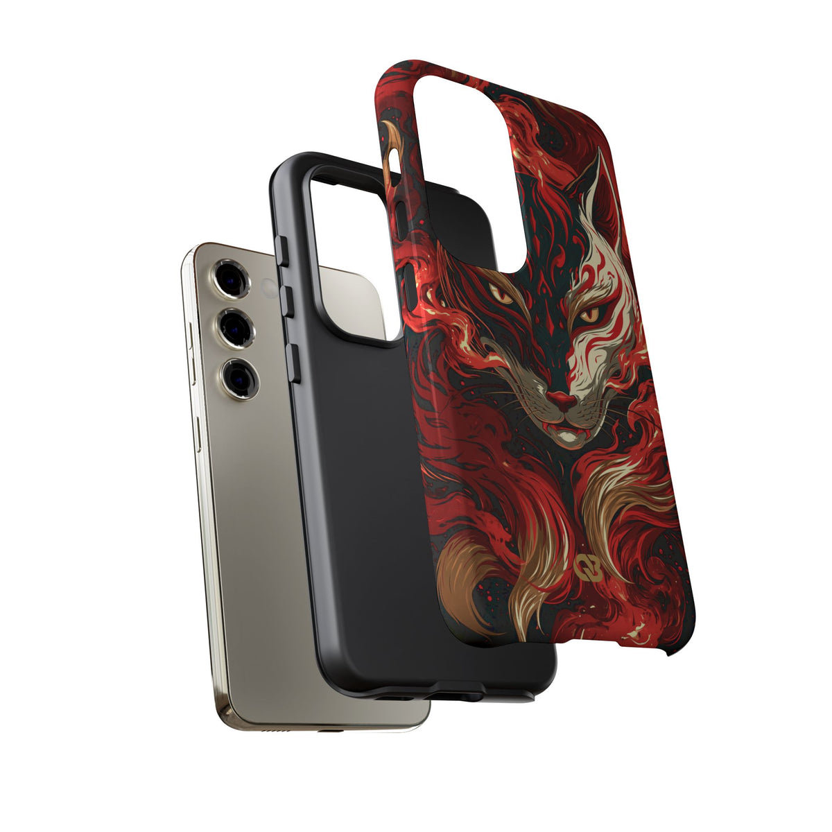 Crimson Kitsune Spirit · Tough Phone Case for Samsung · Red