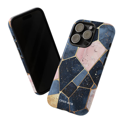 Golden Mosaic iPhone 15 Pro Case - Tough