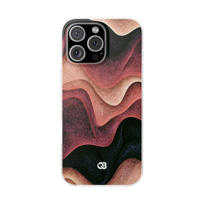 Rose Contour Waves · Lite Phone Case for iPhone ·  Pink