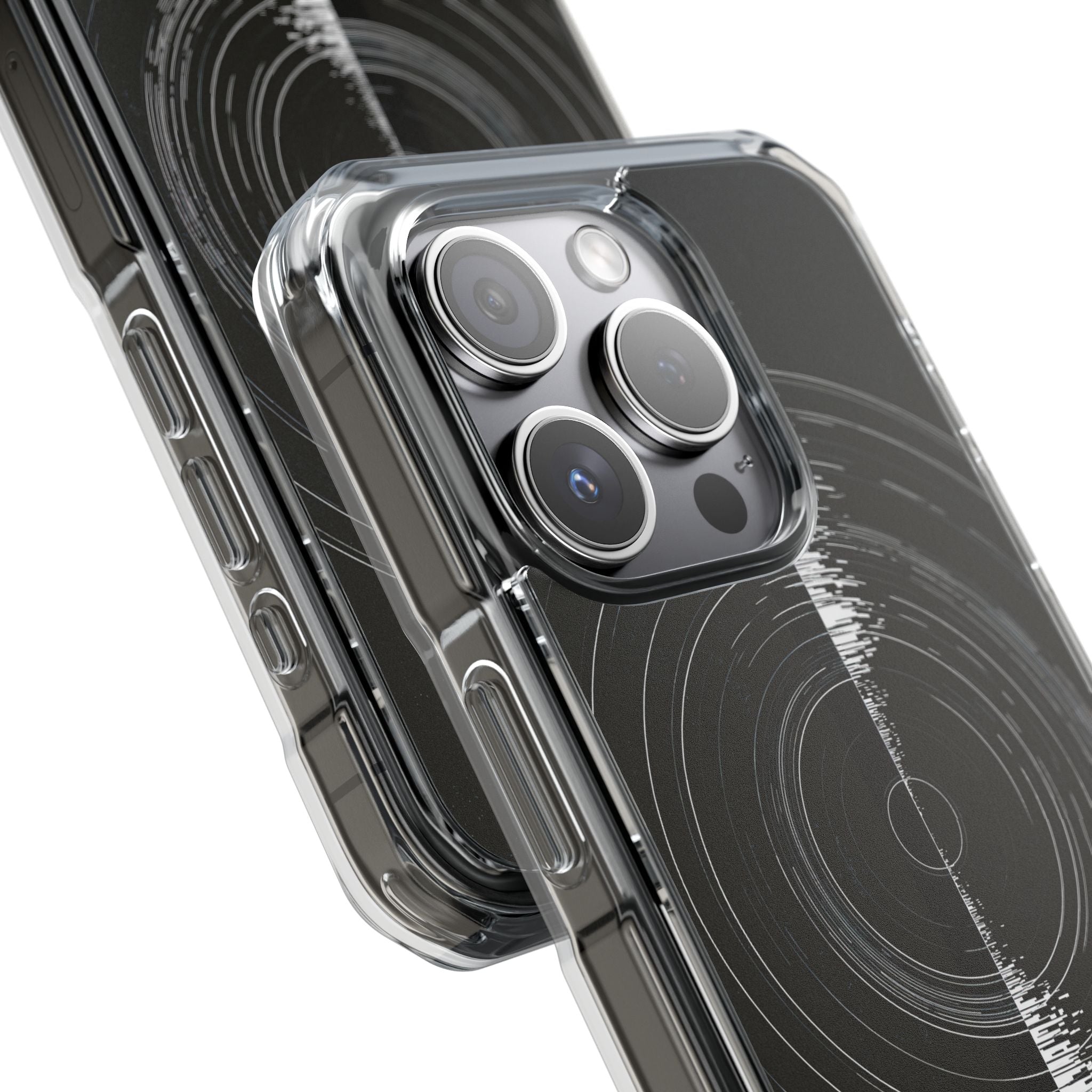 Black Impact MagSafe Phone Case for iPhone - Obsidian Orbital Signal