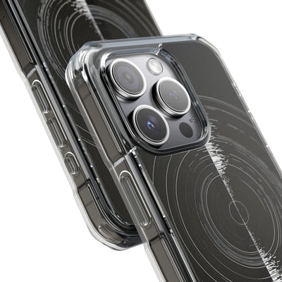 Black Impact MagSafe Phone Case for iPhone - Obsidian Orbital Signal