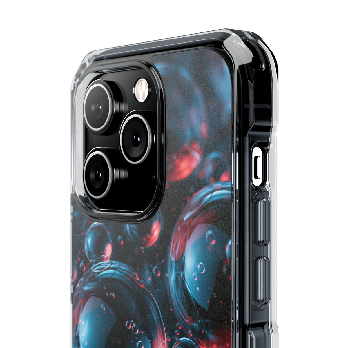 Aqua Gel Spheres · Clear Impact Magnetic Phone Case for iPhone · Blue
