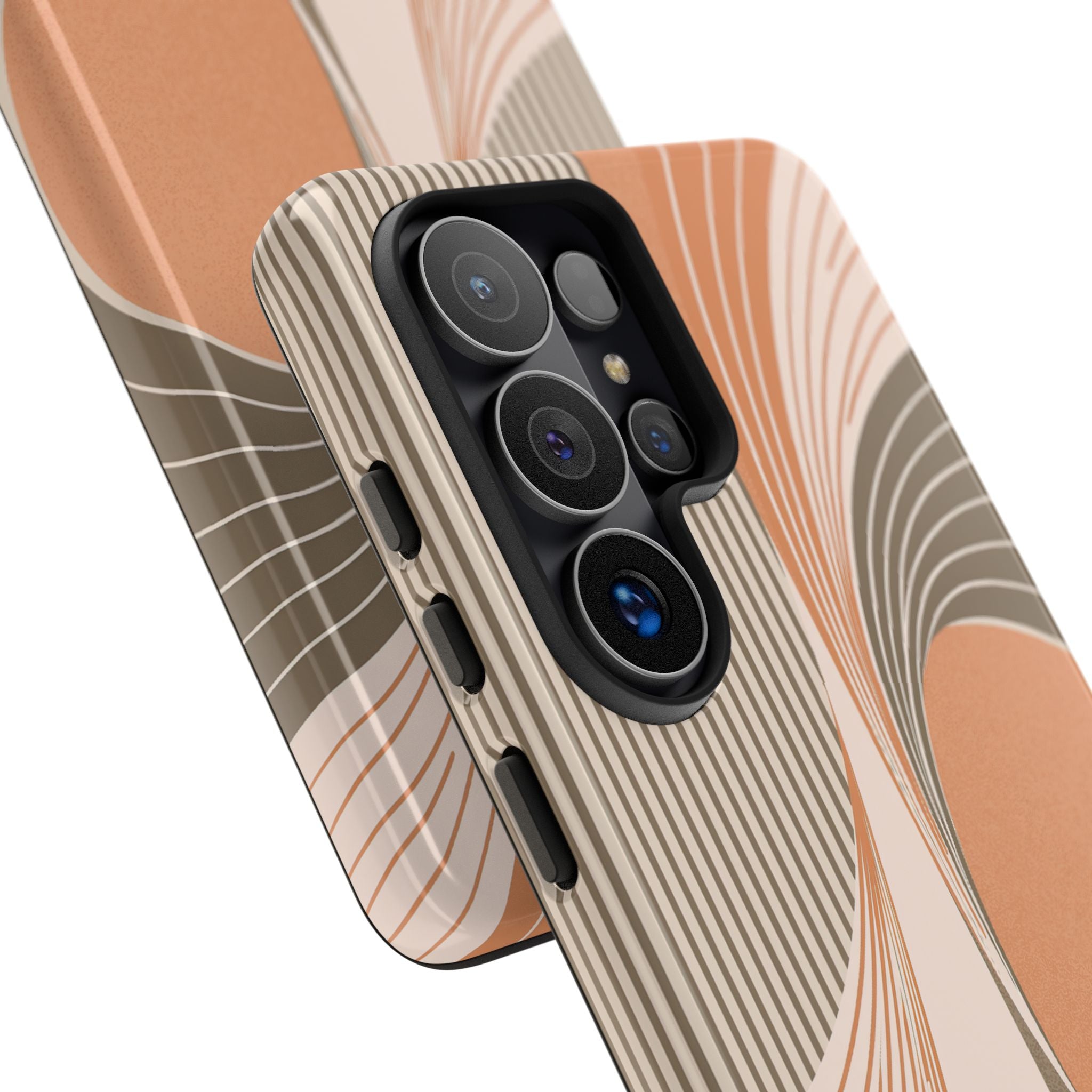 Orange Tough Phone Case for Samsung - Desert Arc Horizon