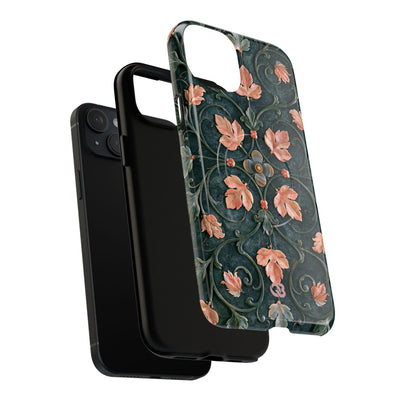 Florentine Rose Arabesque · Tough 2.0 Magnetic Phone Case for iPhone · Green