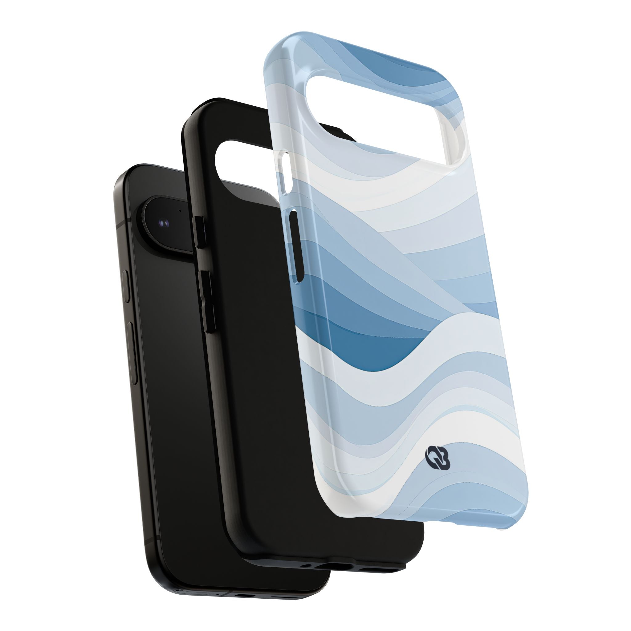 Blue Tough Phone Case for Google Pixel - Glacial Indigo Flow