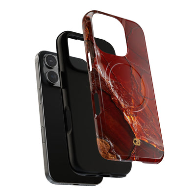 Amber Embrace · Tough 2.0 Magnetic Phone Case for iPhone · Brown