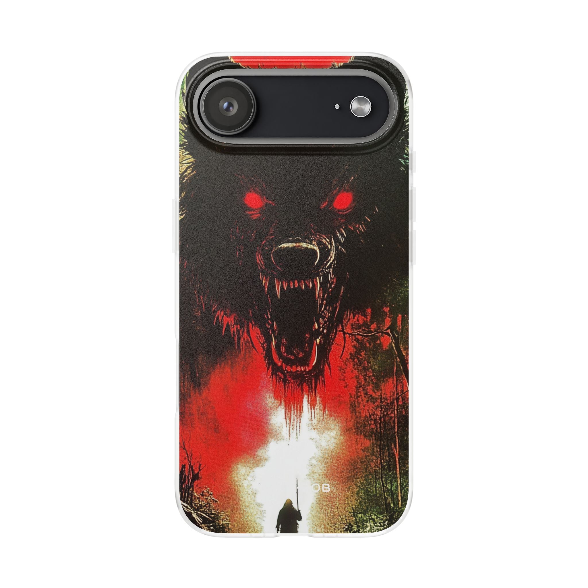 Crimson Wolf iPhone 17 Air Case - Soft - CASE•BOB