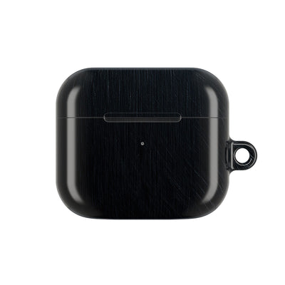 Brushed Obsidian Steel · Hard Case for AirPods & AirPods Pro · Black
