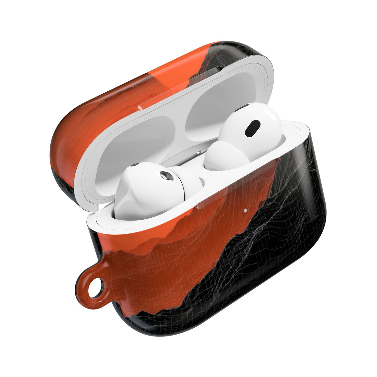 Solar Ridge Mesh · Hard Case for AirPods & AirPods Pro · Black