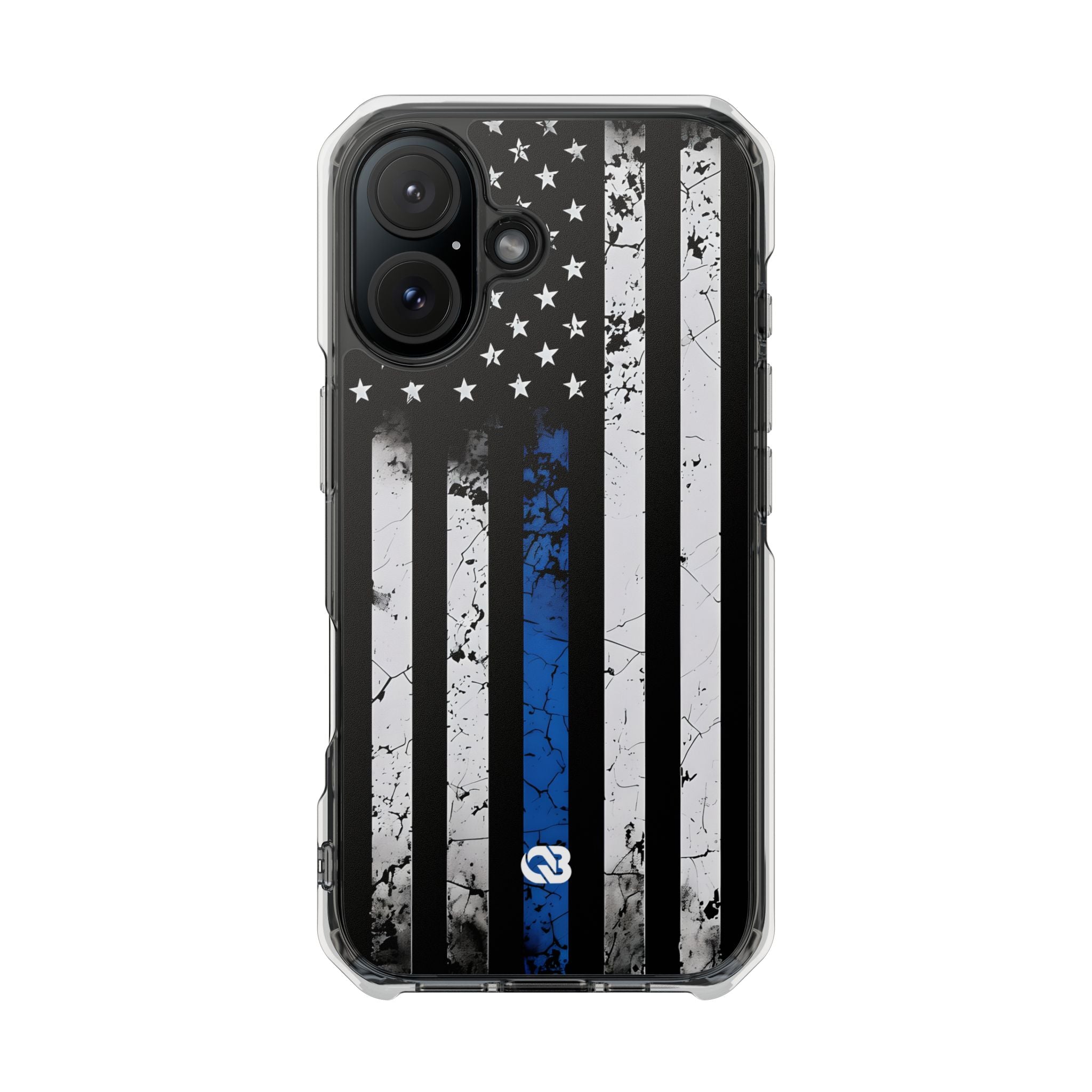 Gritty Cobalt Flag · Impact Phone Case for iPhone · Magsafe