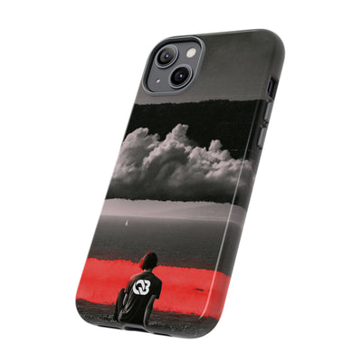Crimson Horizon · Tough Phone Case for iPhone · Black