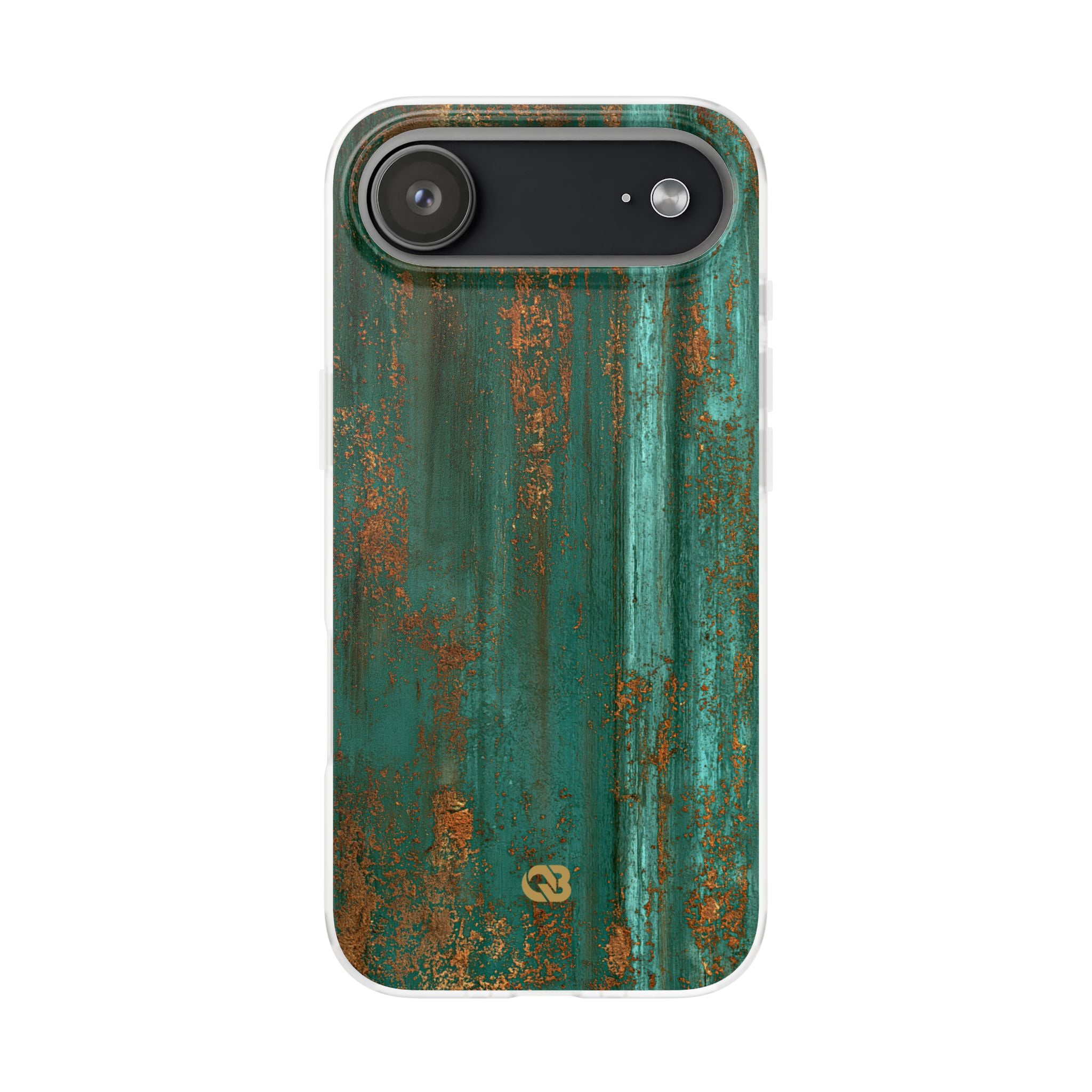 Teal Lite Phone Case for iPhone - Verdigris Copper Siding