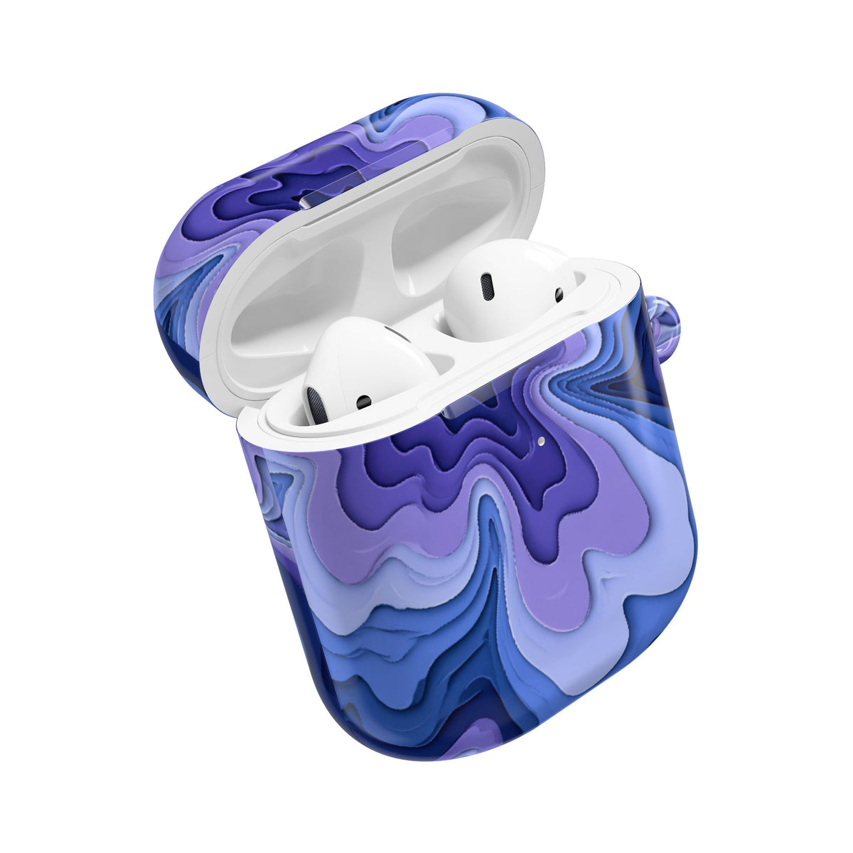 Periwinkle Strata Bloom · Hard Case for AirPods & AirPods Pro · Purple