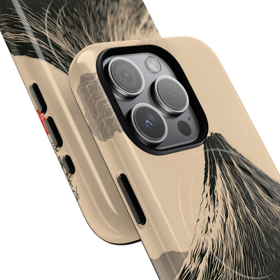 Beige Tough 2.0 Magsafe Phone Case for iPhone - Obsidian Ink Summit