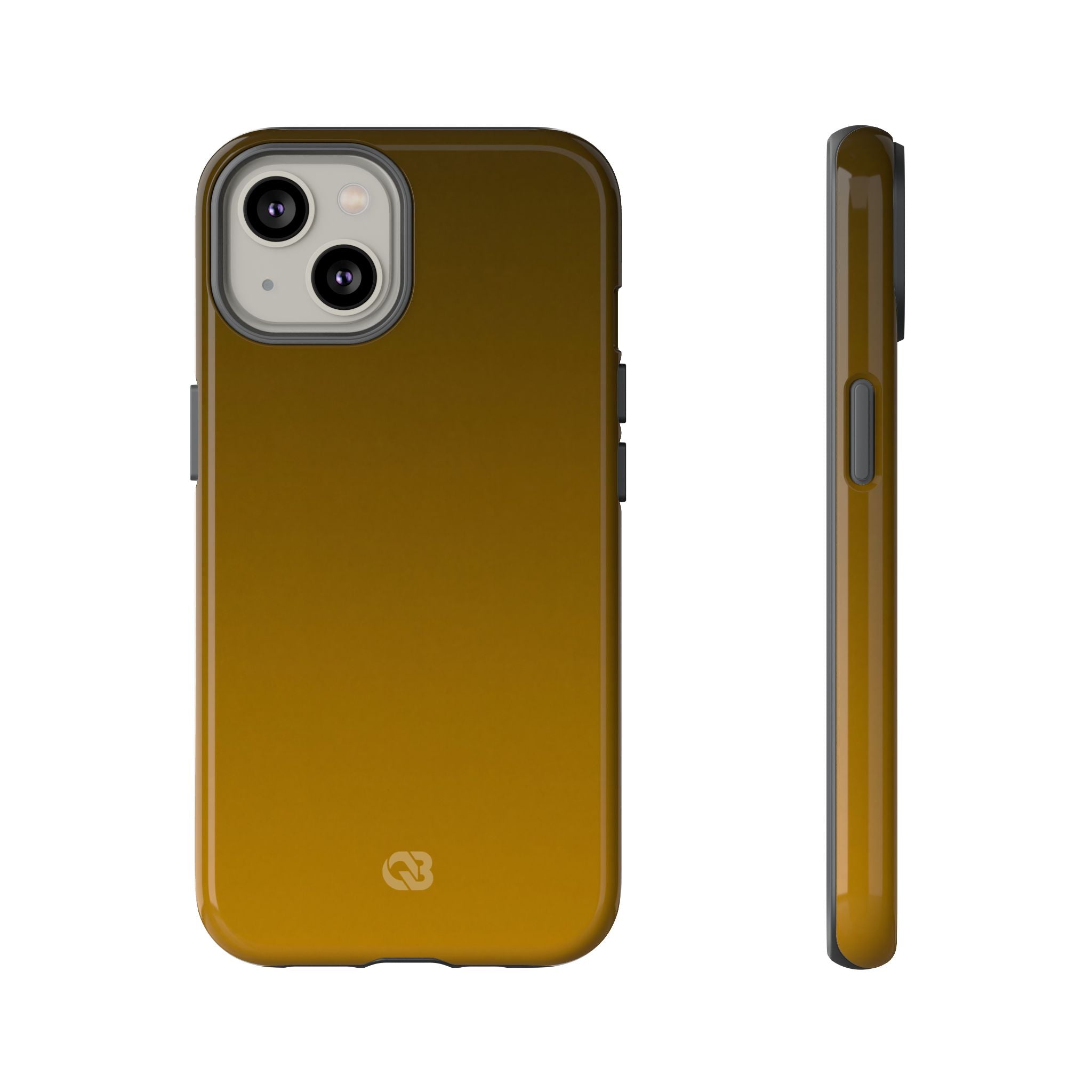 Gold Tough Phone Case for iPhone - Scorched Gold Haze