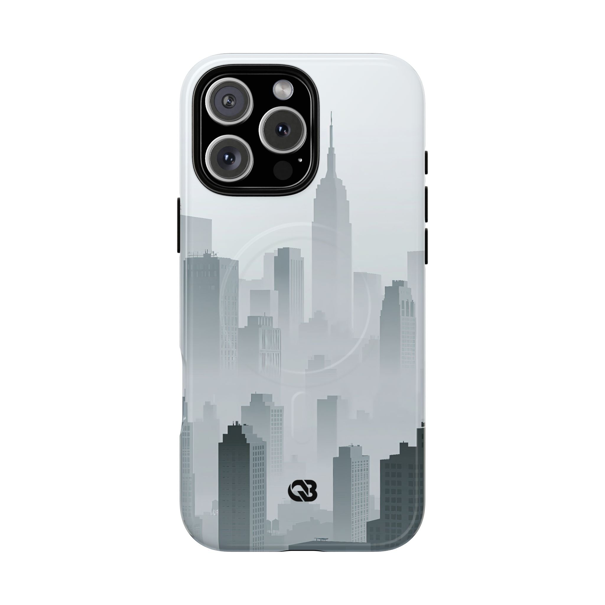 Grey Tough 2.0 Magsafe Phone Case for iPhone - Steel Mist Skyline