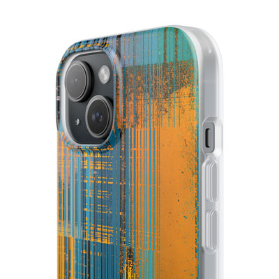 Cyber Glitch Stream · Lite Phone Case for iPhone ·  Teal