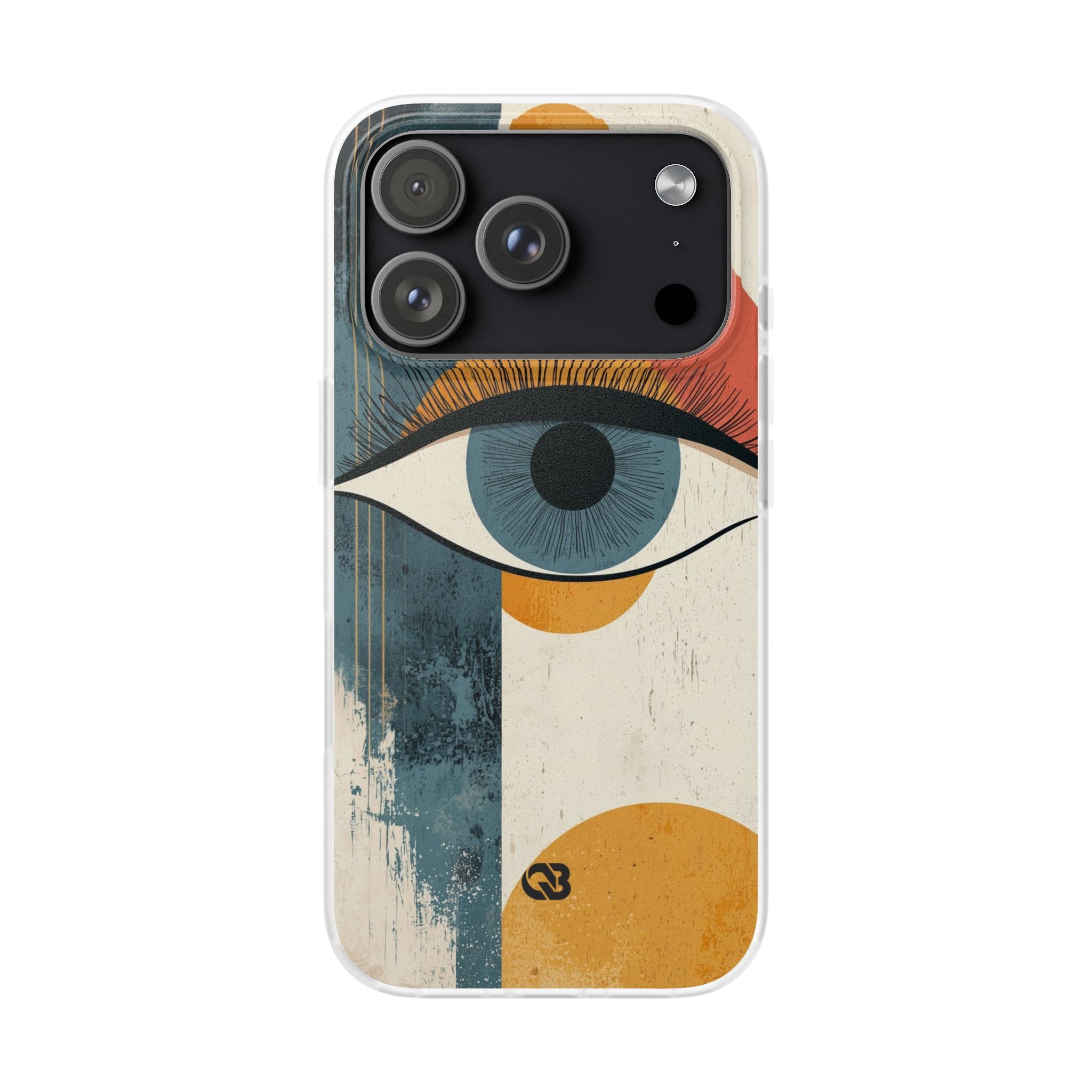 Distressed Azure Ocular · Soft Phone Case for iPhone