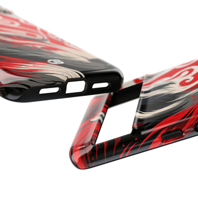 Crimson Kitsune Spirit · Tough Phone Case for Pixel ·  Red