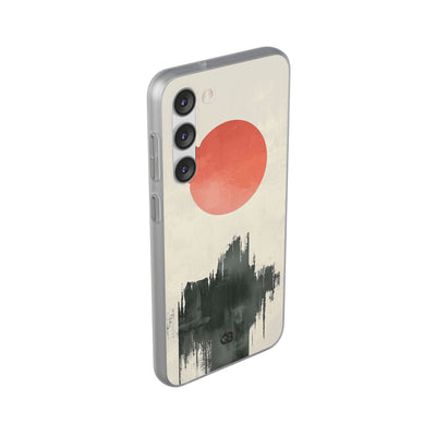 Crimson Sun Strokes · Soft Phone Case for Samsung