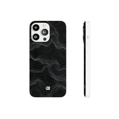 Obsidian Contour Elevation · Lite Phone Case for iPhone ·  Black