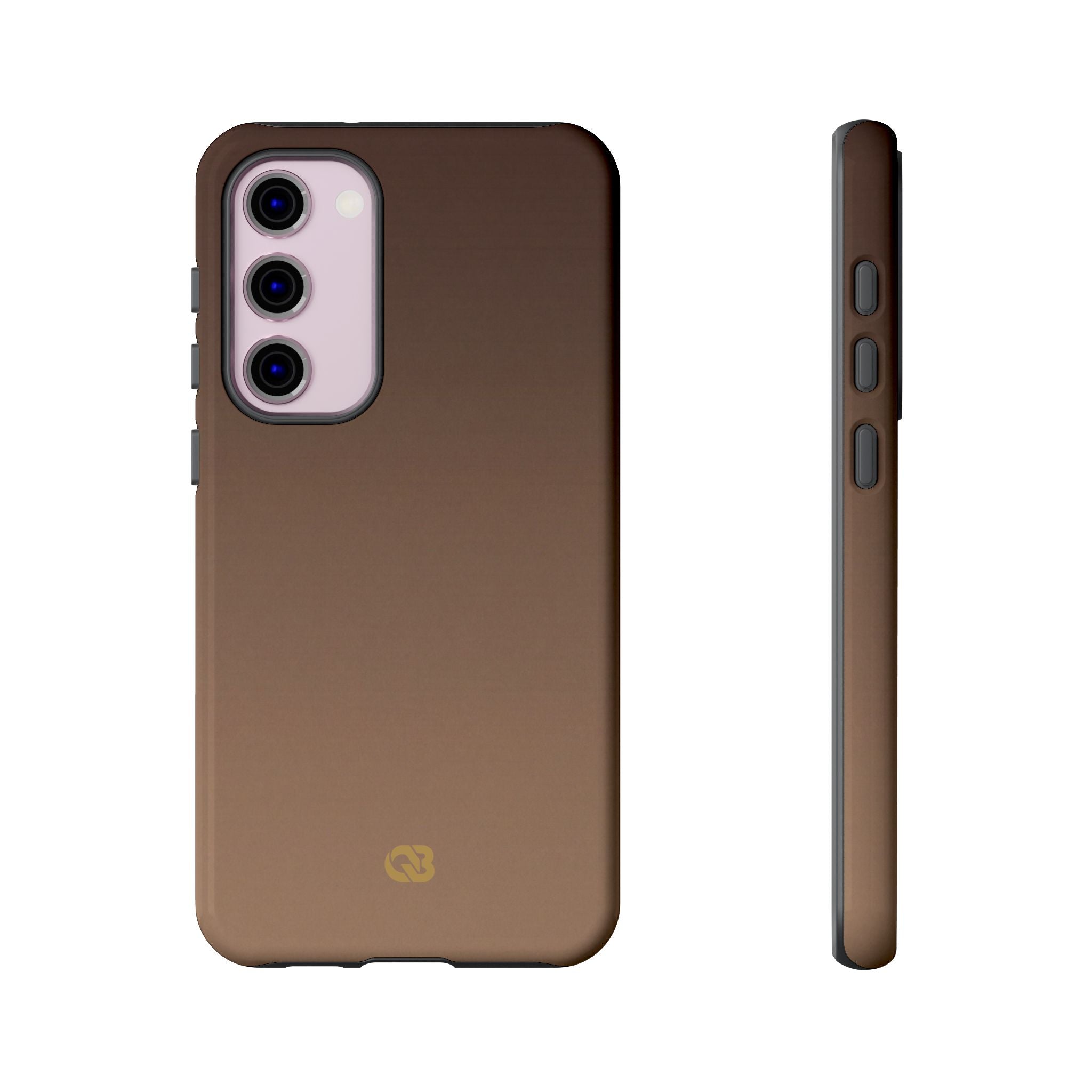 Brown Tough Phone Case for Samsung - Smoked Caramel Fade