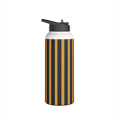 Golden Stripes - Stainless Steel Water Bottle