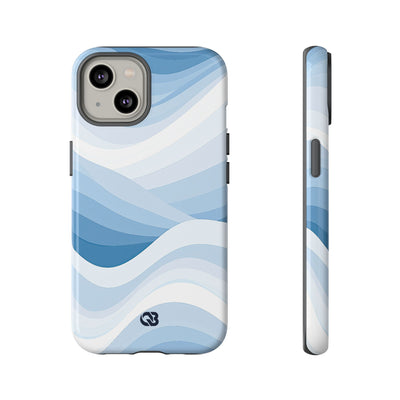 Blue Tough Phone Case for iPhone - Glacial Indigo Flow