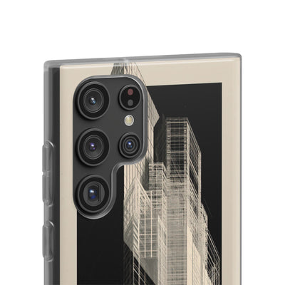 Beige Lite Phone Case for Samsung - Monolith Urban Grid