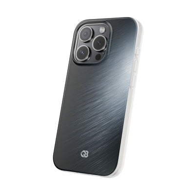 Grey Lite Phone Case for iPhone - Charcoal Brushed Steel