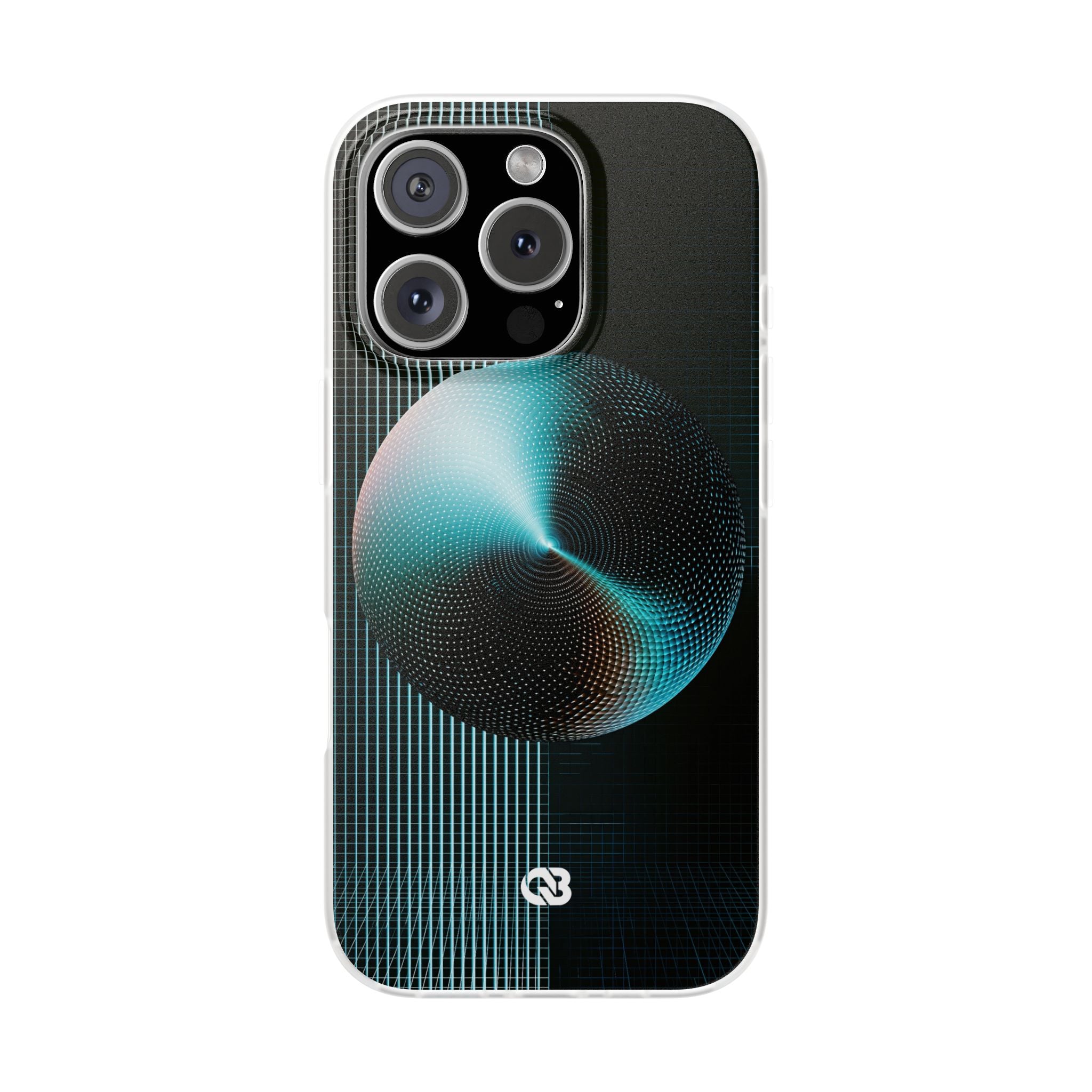 Blue Lite Phone Case for iPhone - Cyan Vector Sphere