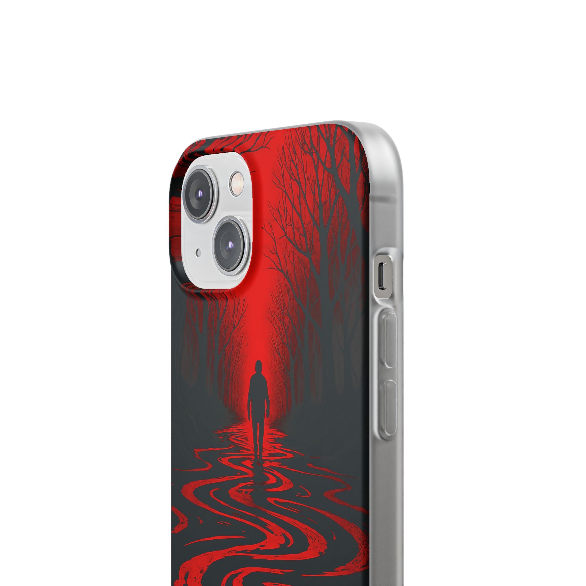 Crimson Shadow Path · Soft Phone Case for iPhone