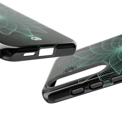 Verdant Harmonic Bloom · Tough Phone Case for Samsung · Black