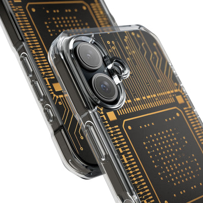 Gold Impact MagSafe Phone Case for iPhone - Cyber Gold Processor