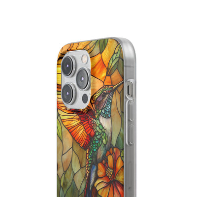 Amber Glass Hummingbird · Soft Phone Case for iPhone