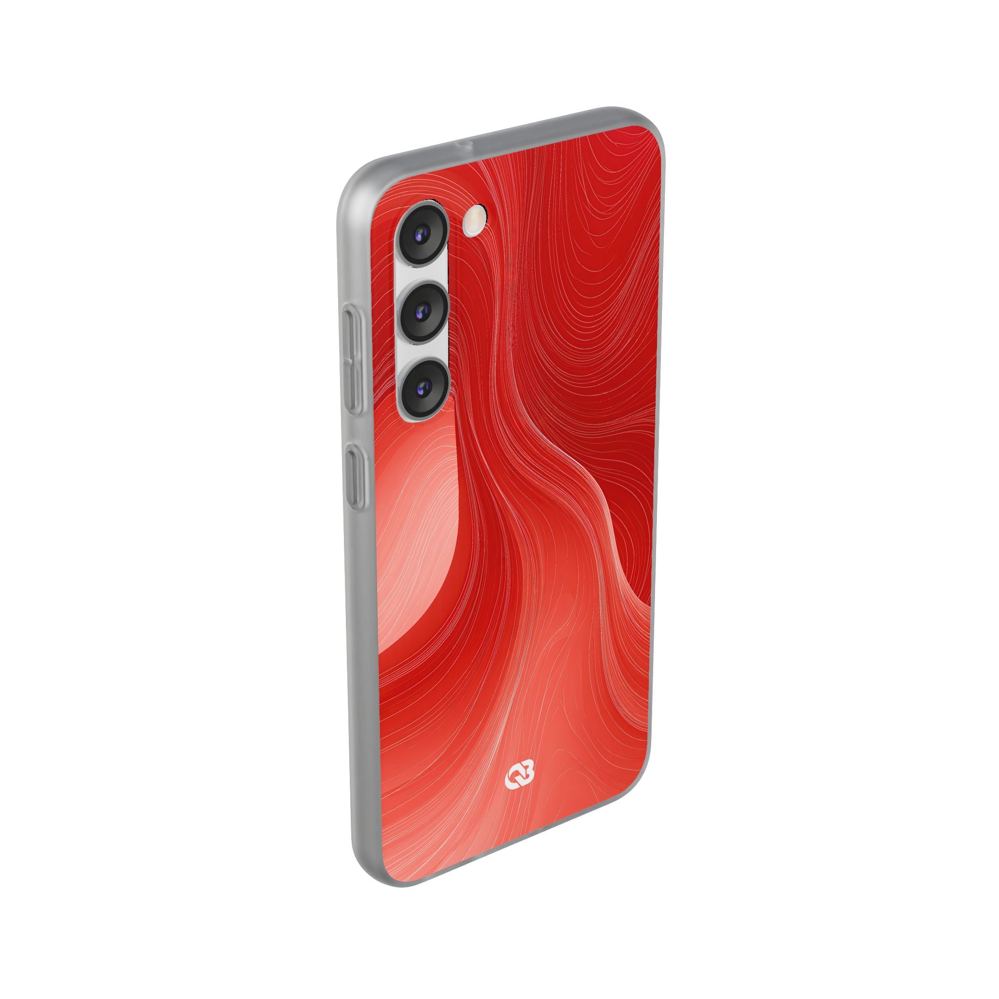 Red Lite Phone Case for Samsung - Crimson Silk Strands