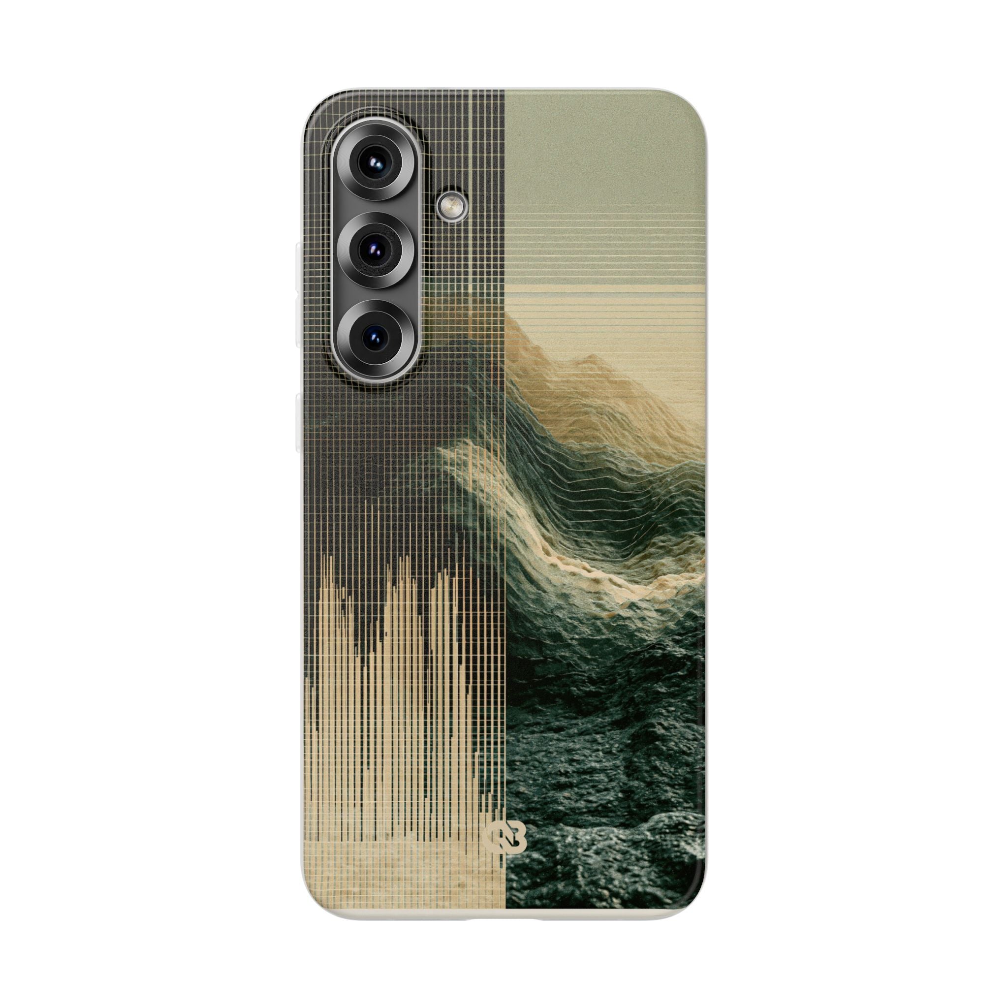 Beige Lite Phone Case for Samsung - Veridian Data Ridge
