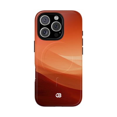 Terracotta Dune Ridges · Tough 2.0 Magnetic Phone Case for iPhone · Orange